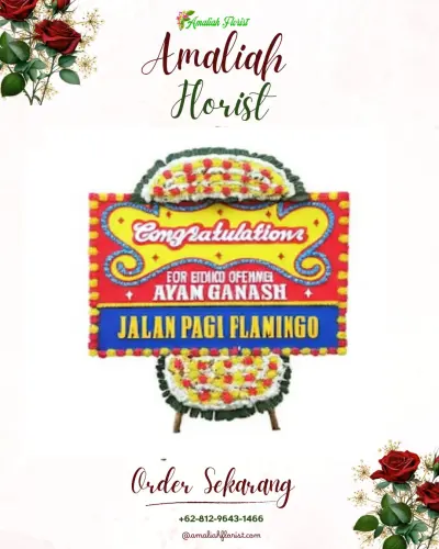 Bunga Papan Congratulation di Tumpukrenteng
